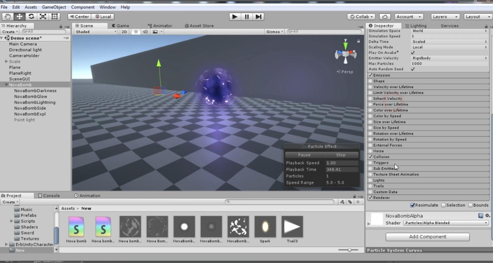 U3D粒子碰撞+ShaderForge溶解边缘特效讲解教程