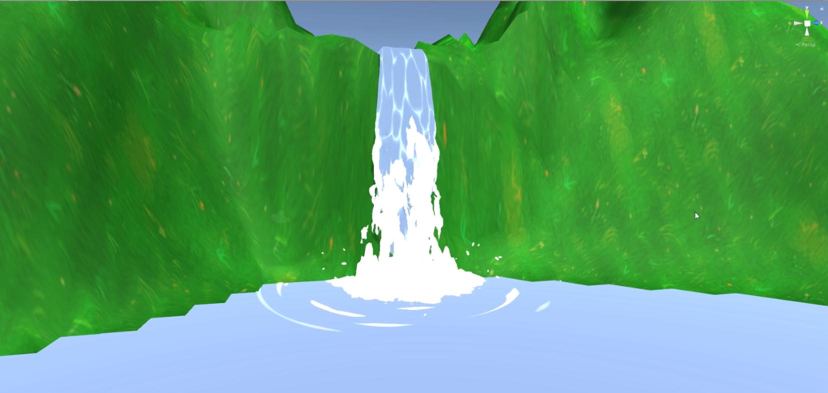 卡通风格化瀑布教程_含Blender建模、ShaderForge_PS画贴图