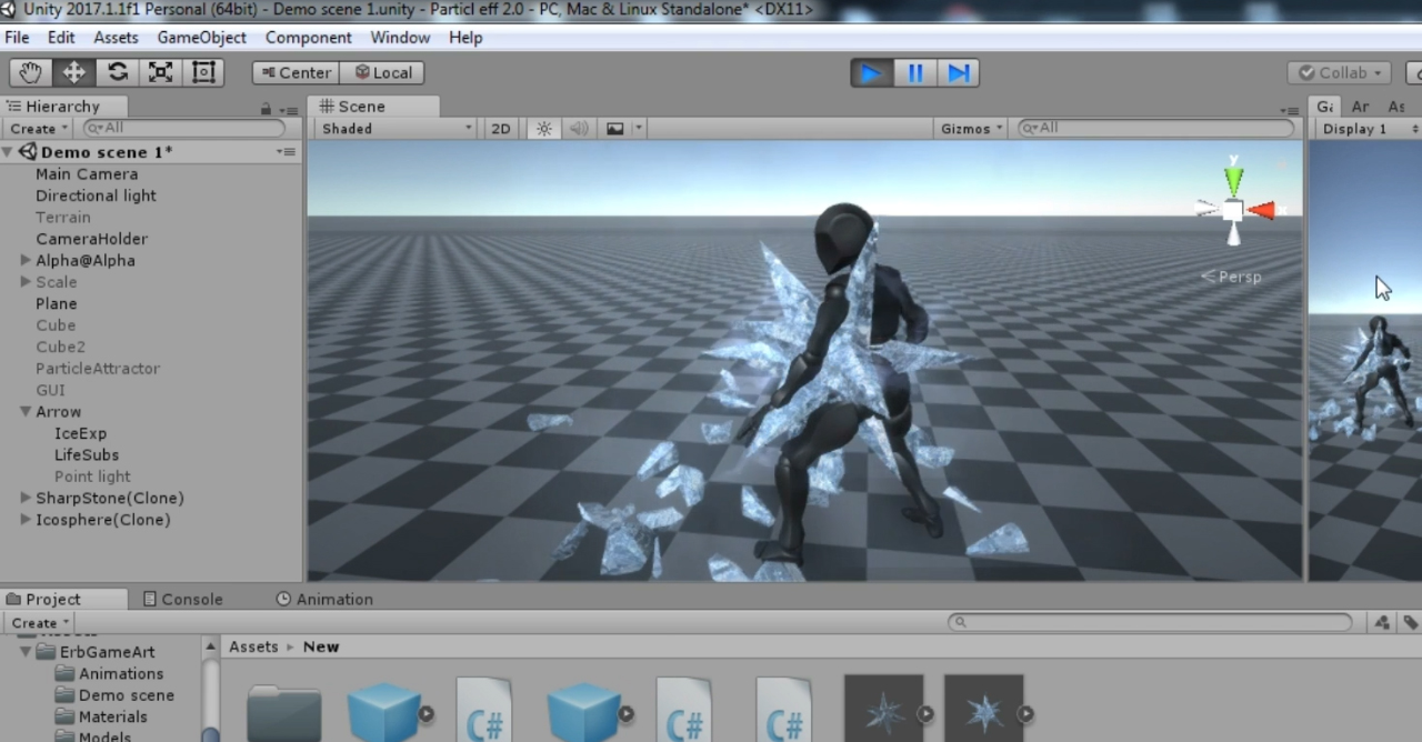 Unity3D冰冻特效教程
