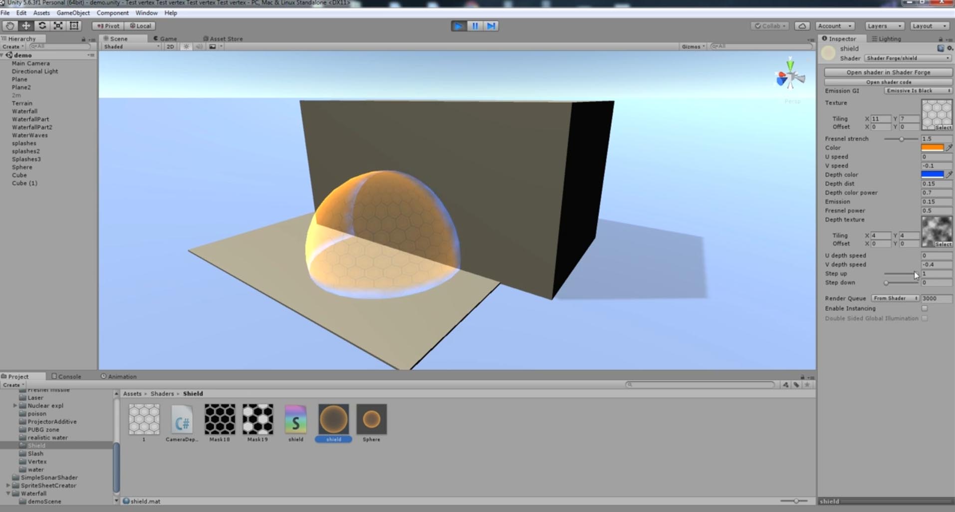 U3D能量盾特效教程 详含ShaderForger讲解