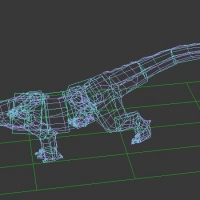 蜥蜴模型分享，包含22个动画文件