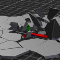 fbx动态地面破碎模型、可以直接导入引擎
